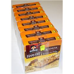 8 BOXES QUAKER NATURE CHOCOLATE NUT QUINOA  BARS
