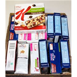 14 BOXES OF ASSORTED GRANOLA BARS