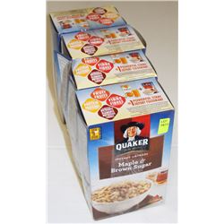 4 BOXES OF ASSORTED QUAKER INSTANT OATMEAL