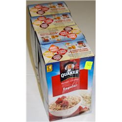 4 BOXES OF REGULAR QUAKER INSTANT OATMEAL