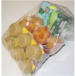 BAG OF ASSORTED FRUIT AND FRUIT SAUCES