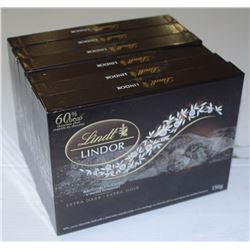 6 BOXES OF LINDOR EXTRA DARK CHOCOLATES