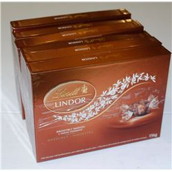 6 BOXES OF LINDOR HAZELNUT CHOCOLATES