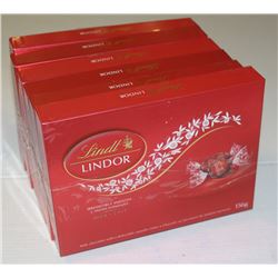6 BOXES OF LINDOR MILK CHOCOLATES
