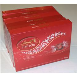6 BOXES OF LINDOR MILK CHOCOLATES