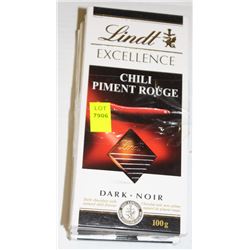 8 BARS OF ASSORTED LINDT DARK CHOCOLATE