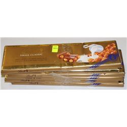 6 BARS OF LINDT SWISS CLASSIC CHOCOLATE