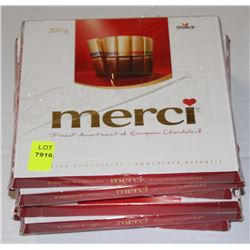 6 BOXES OF MERCI ASSORTED CHOCOLATES