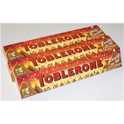 LOT OF 5 TOBLERONE MILK CHOCOLATE BARS