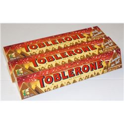 LOT OF 5 TOBLERONE MILK CHOCOLATE BARS