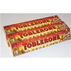 LOT OF 5 TOBLERONE MILK CHOCOLATE BARS