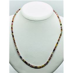 2) STERLING SILVER SAPPHIRE MULTI COLOR NECKLACE