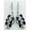 Image 4 : 36) STERLING SILVER SAPPHIRE & CZ 4PC SET