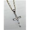 Image 2 : 37) STERLING SILVER CUBIC ZIRCONIA PENDANT