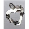 Image 2 : 40) STERLING SILVER HEART SHAPED PENDANT