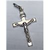 Image 2 : 44) STERLING SILVER CROSS SHAPED PENDANT