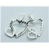 47) STERLING SILVER HEART SHAPED PENDANT