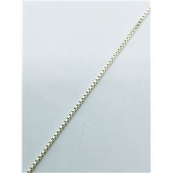 48) STERLING SILVER CHAIN BRACELET