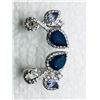 Image 2 : 50) STERLING SILVER SAPPHIRE & CZ 4PC SET