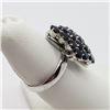 Image 4 : 4) STERLING SILVER SAPPHIRE RING