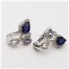 Image 5 : 9) STERLING SILVER SAPPHIRE & CZ 4PC SET