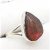Image 2 : 27) STERLING SILVER AMMOLITE RING