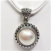 32) STERLING SILVER FRESHWATER PEARL NECKLACE