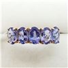 33) 10K ROSE GOLD TANZANITE RING