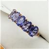 Image 2 : 33) 10K ROSE GOLD TANZANITE RING