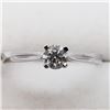 35) 14K WHITE GOLD DIAMOND RING