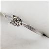 Image 2 : 35) 14K WHITE GOLD DIAMOND RING