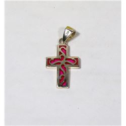 40) STERLING SILVER CROSS PENDANT