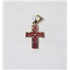 40) STERLING SILVER CROSS PENDANT