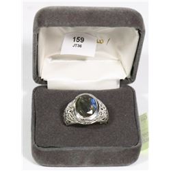 59) STERLING SILVER LABRADORITE RING