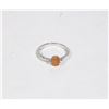 Image 1 : 91) STERLING SILVER OPAL CUBIC ZIRCONIA RING