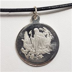 73) STERLING SILVER  NECKLACE