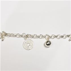 82) STERLING SILVER BRACELET