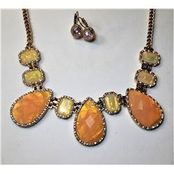 12)  PEACH & CREAM COLORED FIRE OPAL