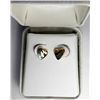 Image 1 : 12)  VINTAGE C.O.P GOLD TONE HEART STUD