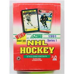 1991 SCORE HOCKEY BOX ENGLISH EDITION SERIES 1