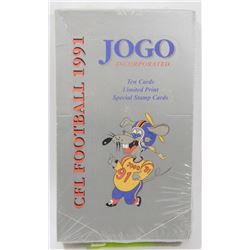 1991 JOGO CFL FOOTBALL FACTORY SEALED BOX