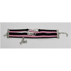 NEW PINK & BLACK HARLEY DAVIDSON BRACELET