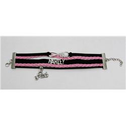 NEW PINK & BLACK HARLEY DAVIDSON BRACELET