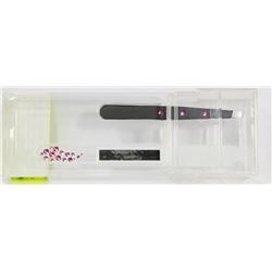 SWAROVSKI CRYSTAL TWEEZER AND FILE SET IN CASE