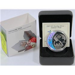 2010 CANADIAN STERLING SILVER $25 ATHLETES' PRIDE
