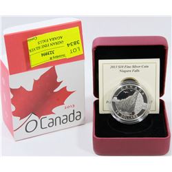 2013 CANADIAN FINE SILVER $10 COIN -NIAGARA FALLS