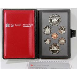 1985 CANADIAN 7 COIN PROOF SET WITH COA