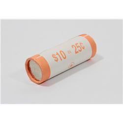 UNCIRCULATED MINT ROLL OF 2005 CANADIAN 25CENT