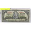 Image 1 : 1937 CANADIAN 20 DOLLAR BILL