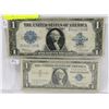 Image 1 : LOT OF 2 USA 1 DOLLAR BILLS 1957 AND 1923